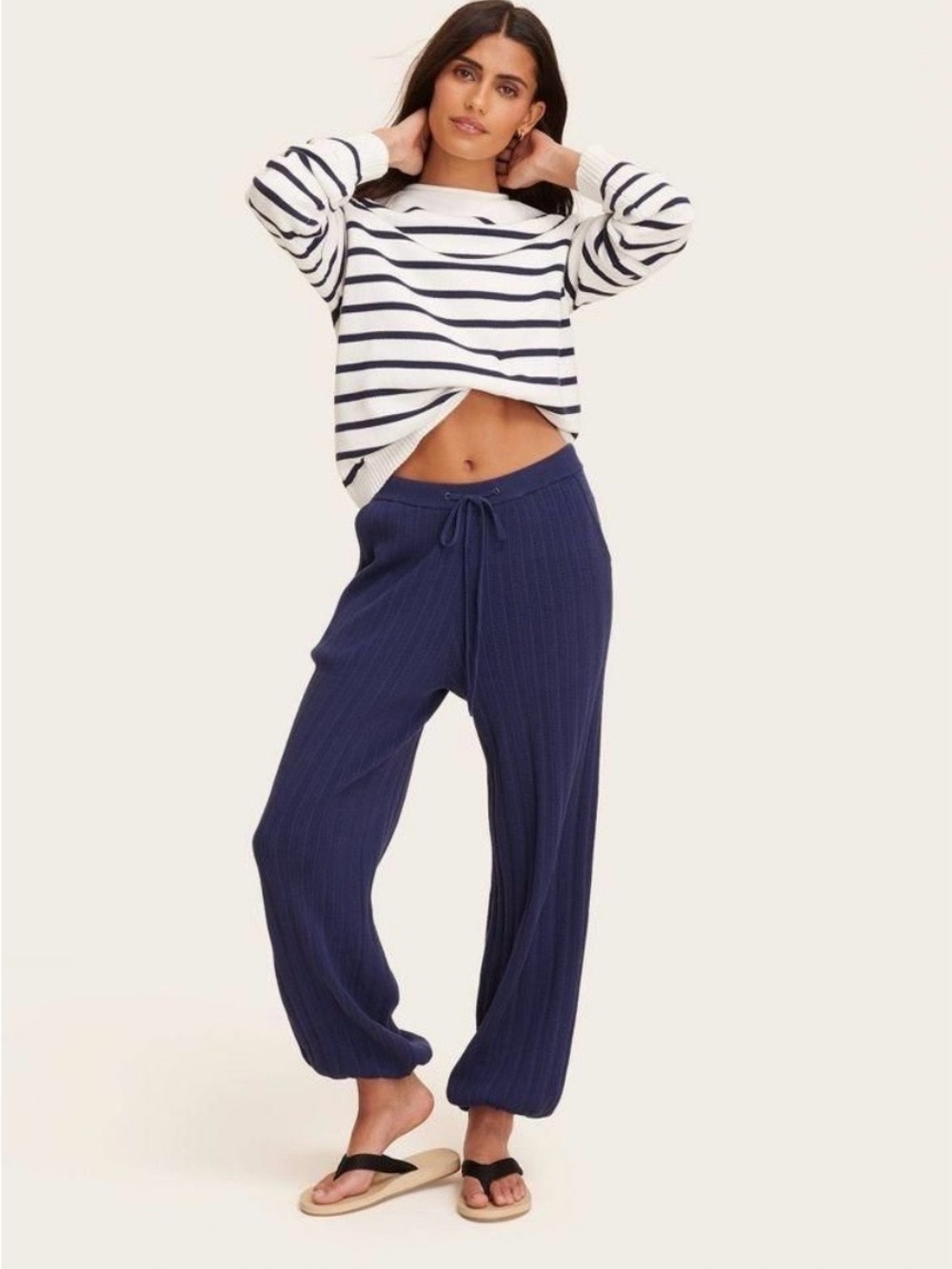 Parke High-Rise Sweater Balloon Pants NWT